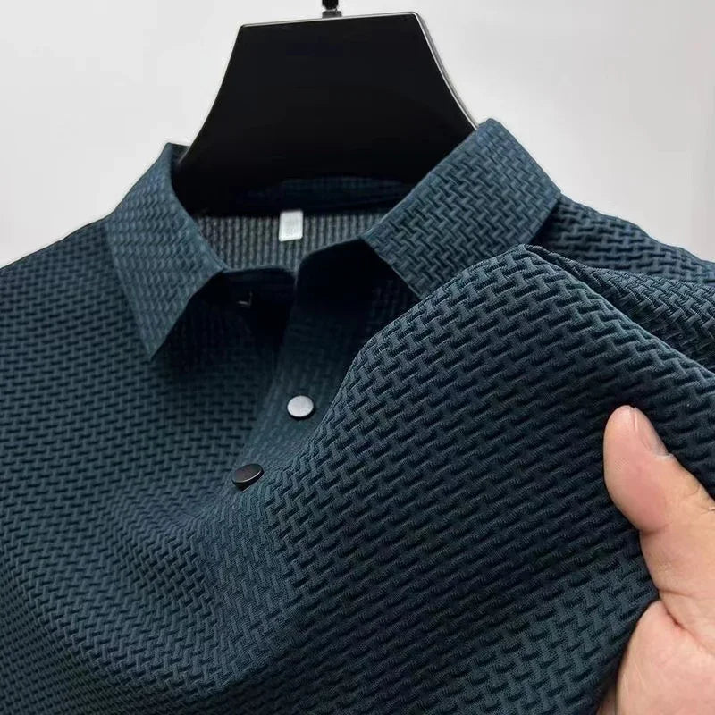 Woven golf shirt