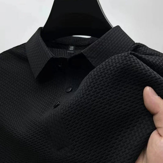 Woven golf shirt