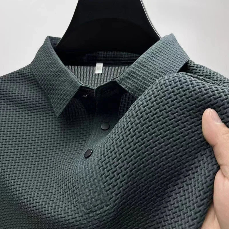 Woven golf shirt