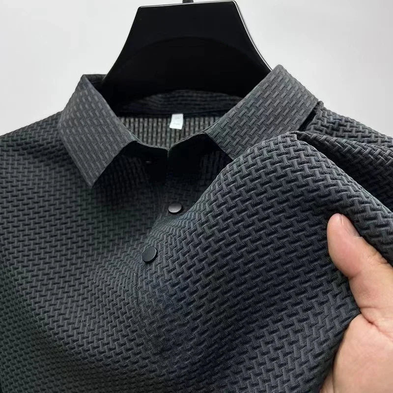 Woven golf shirt